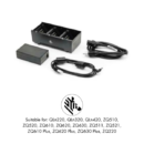 Zebra UK 3-slot Battery Charger -ZQ600, QLn, ZQ600 Plus and ZQ500 Series - includes power supply and UK cord (SAC-MPP-3BCHGUK1-01)