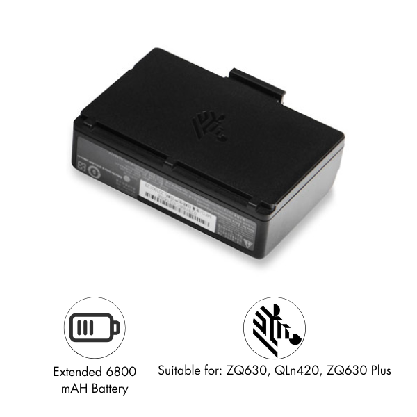 Spare Smart 6800 mAH Battery - ZQ630 Plus, ZQ630, QLn420  (BTRY-MPP-68MA1-01)