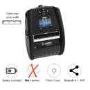 Zebra ZQ620 Plus DT Printer 3''/72mm, Dual 802.11AC / BT4.x, Linered platen, 0.75'' core (ZQ62-AUWAE14-00)